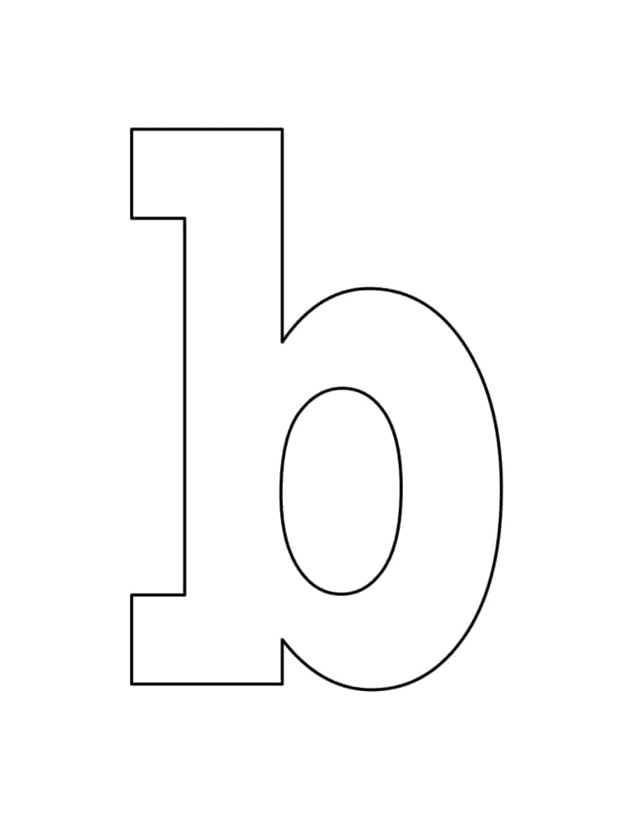 Lowercase Letter B Kids Coloring Pages Pdf Free Vectors